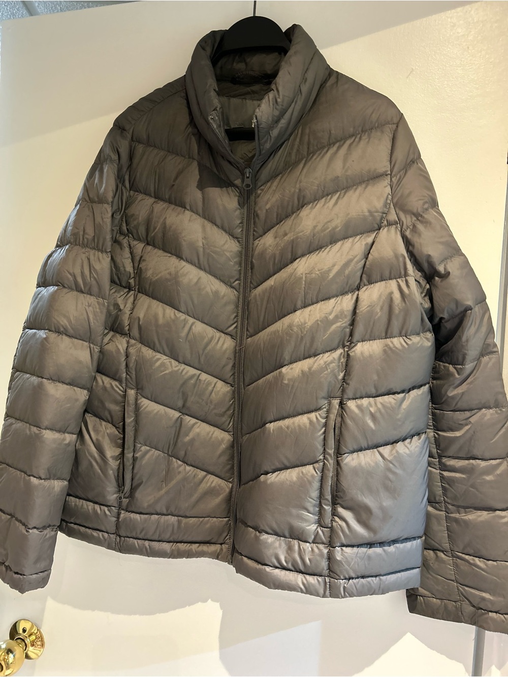 Sears
Lightweight Quilted Puffer Jacket in Gray - Women